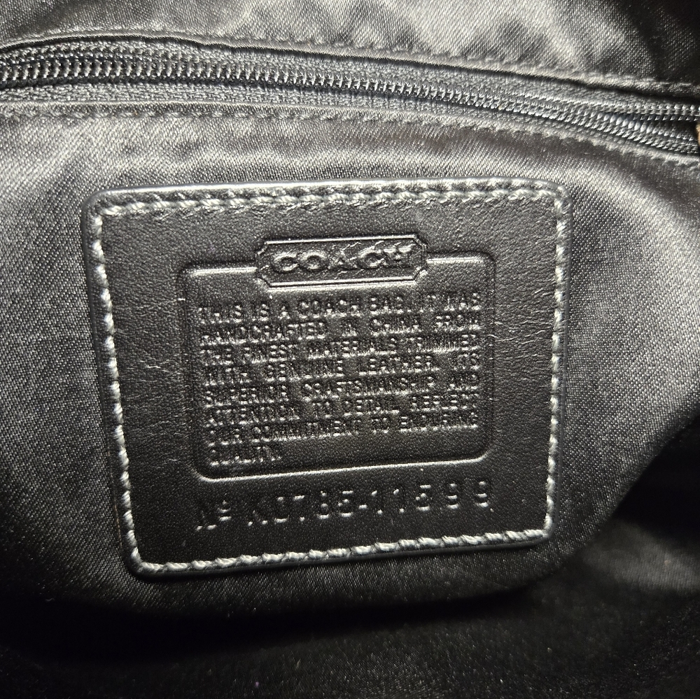 Coach Ergo Bag Y2K Signature Logo Black 11599 - Picture 7 of 12